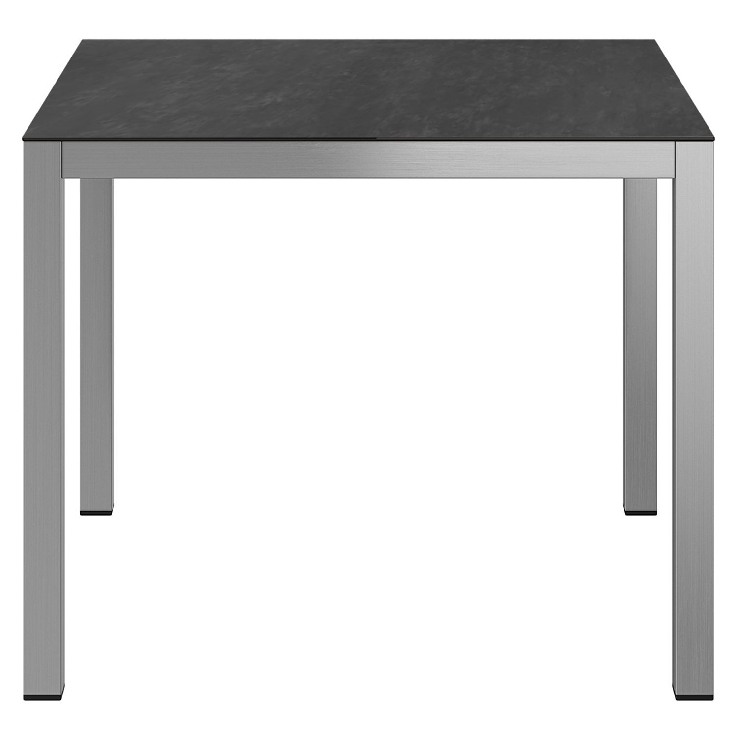 OUTLIV. Gartentisch 90x90cm Edelstahl/Glaskeramik Edelstahl/Dark Grey