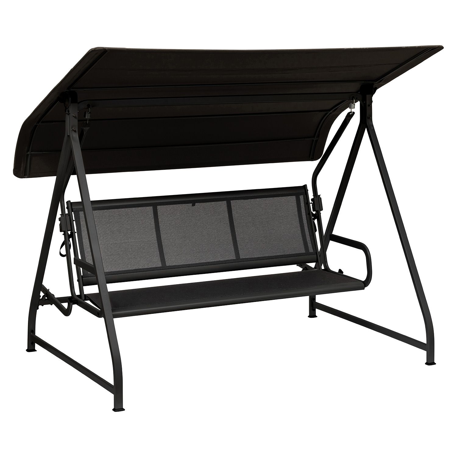 Schaukel-Baldachin Aus 420D Oxford-Gewebe – Wasserdicht, UV-beständig, Für Garten-Schaukeln, Schwarz