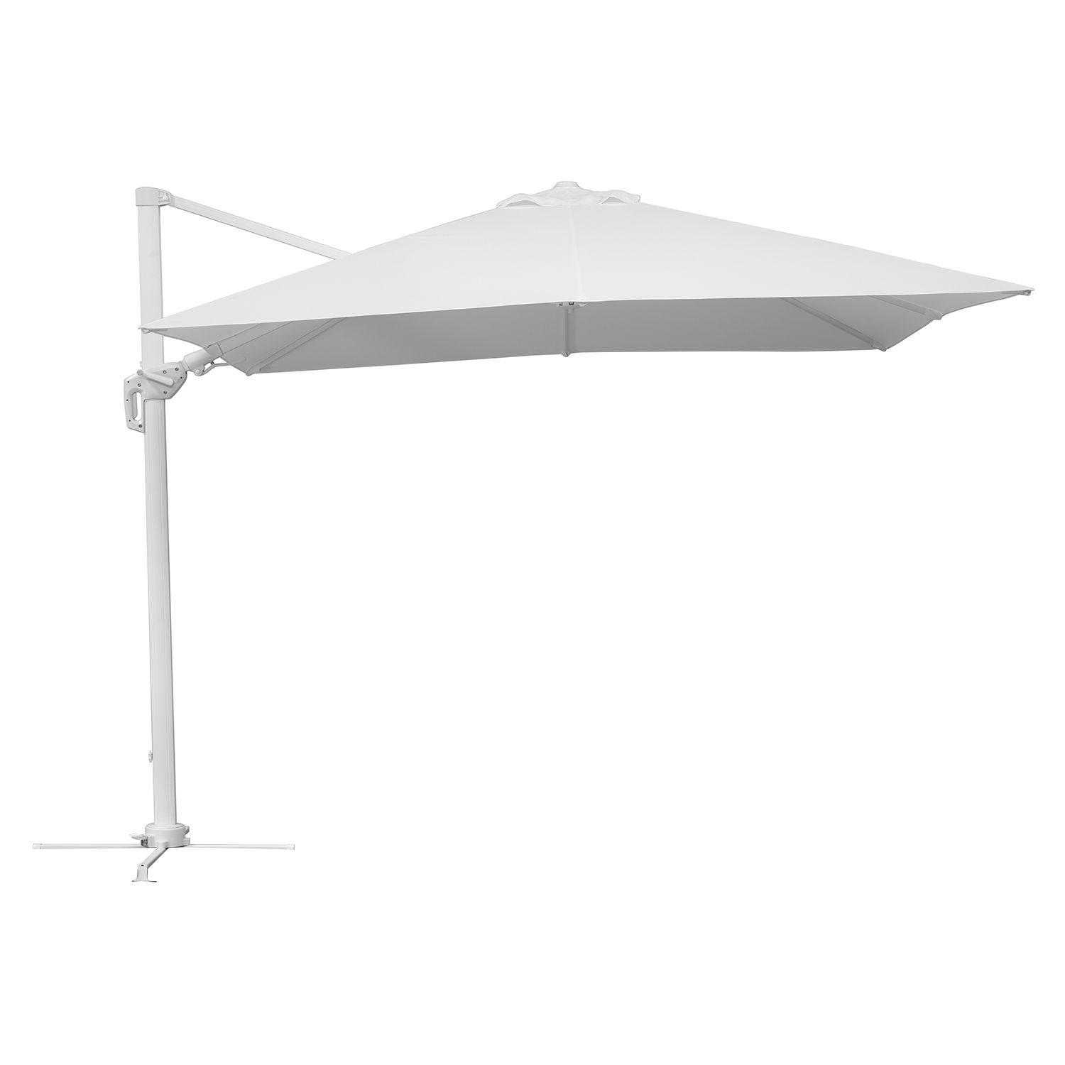 Schneider Rhodos Twist-Bianco Ampelschirm 300x300cm Weiß/Weiß