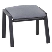 Siena Garden Tesoro Hocker - Alu Gestell Mit Ranotex Bezug, Anthrazit