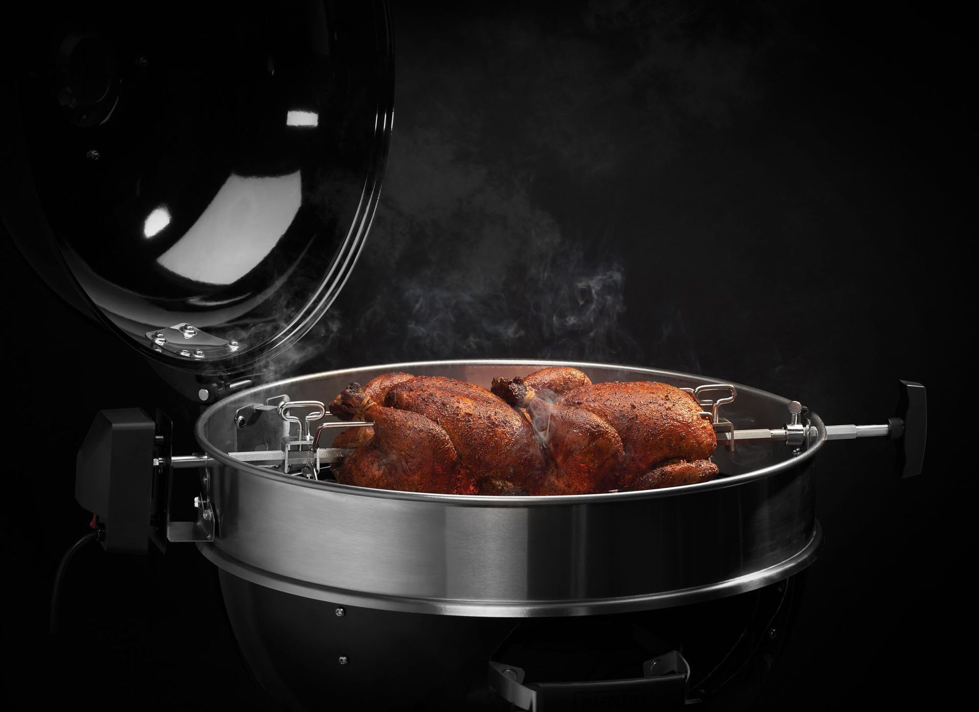 Napoleon Heavy Duty Rotisserie fur Holzkohle Kugelgrill PRO 3 Garten und Freizeit