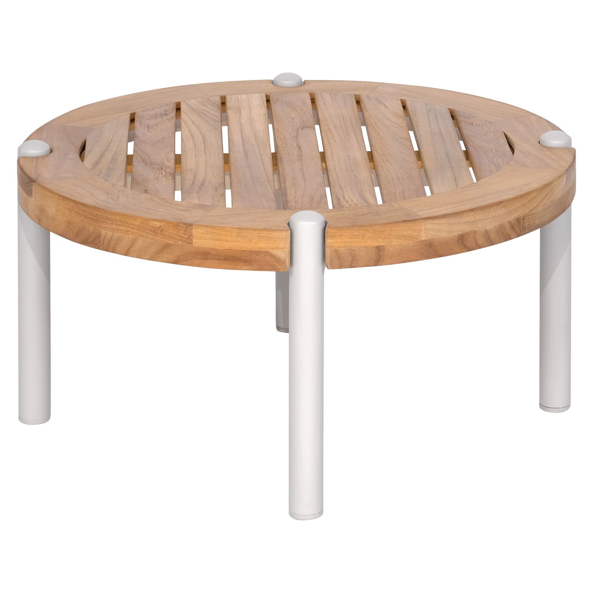 Stern Taro Beistelltisch Garten Aluminium/Teak Greige/Natur
