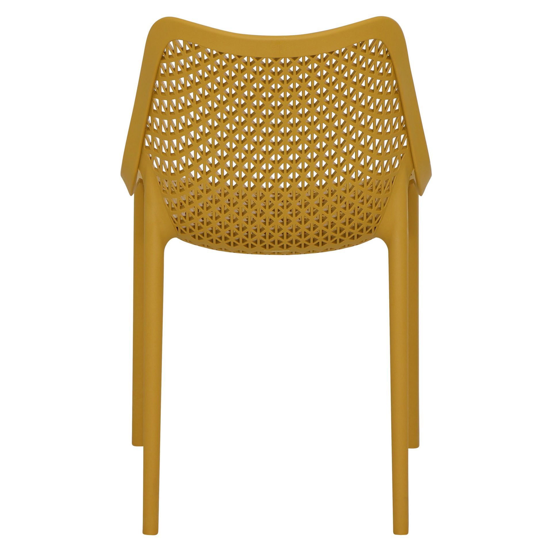 Siena Garden District Stapelstuhl Kunststoff Mustard