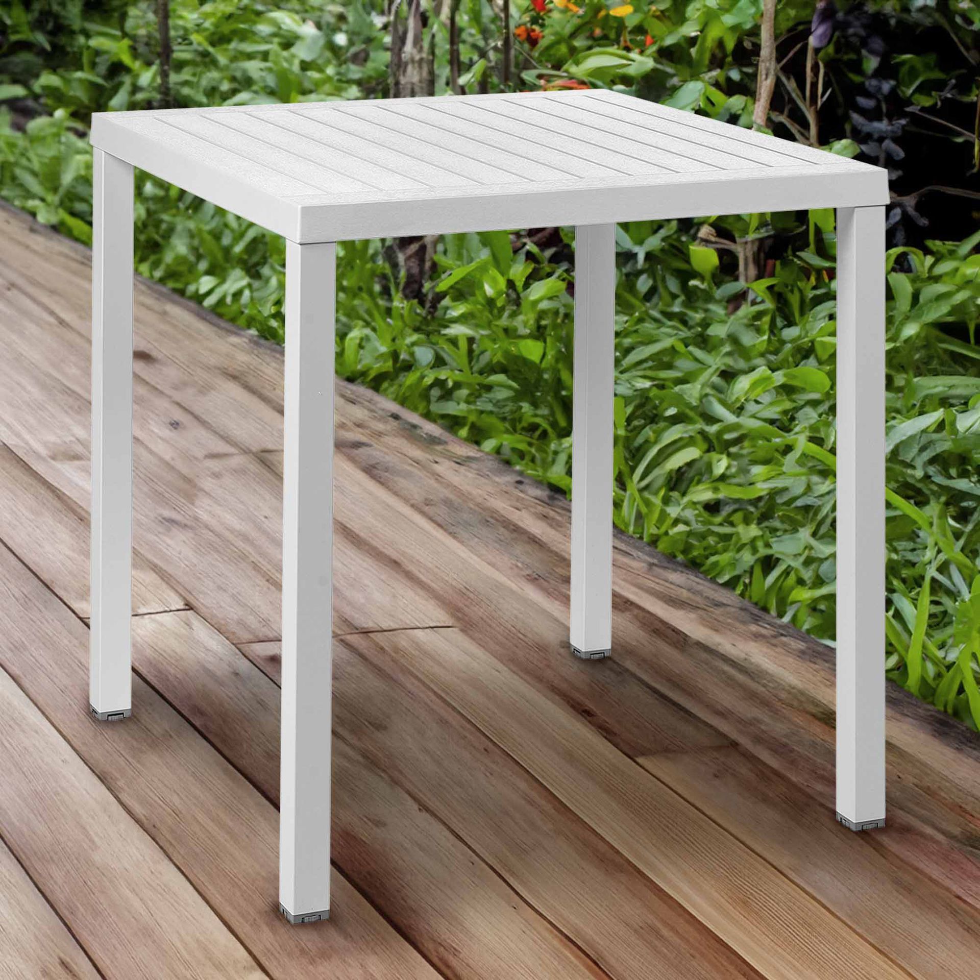 Nardi Cube Gartentisch 70x70cm Aluminium/DurelTOP Weiß