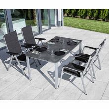 Kettler Basic Plus 2SitzerGartenbank Aluminium/Textilene Silber