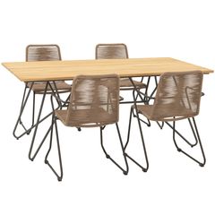 OUTLIV. Maranello Gartentisch 180x90x75cm Stahl/Keramik-Glas Dunkelgrau