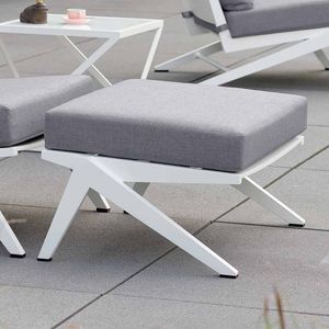 Stern Jackie Loungehocker Aluminium inklusive Kissen