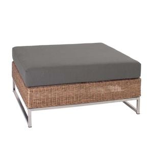 Stern Fontana Hocker Edelstahl/Geflecht