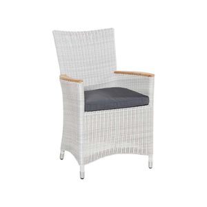 LC Garden Chelsea Diningsessel Geflecht mit Teak-Armlehnen