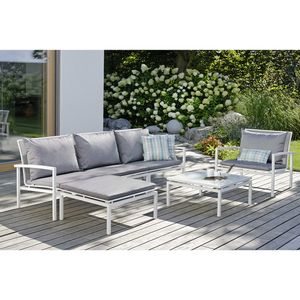 Stern Skelby Loungeset 6-tlg. Aluminium/Textilene inkl. Kissen
