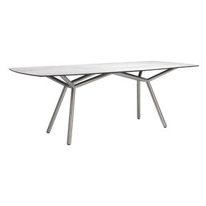 Stern Gartentisch 220x100 cm Edelstahl/Silverstar 2.0