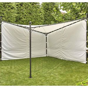 Siena Garden Seitenteile zu Gartenpavillon Berlino 400x400cm PE