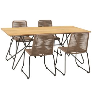 OUTLIV. Maranello Gartenmöbelset 5tlg Tisch 180x90cm
