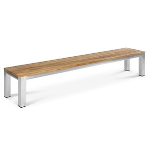 OUTLIV. Rimini Gartenbank 160cm Edelstahl/Teak