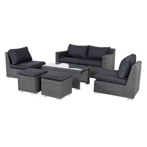 OUTLIV. Spain Lounge-Gruppe 6tlg. Geflecht/Olefin
