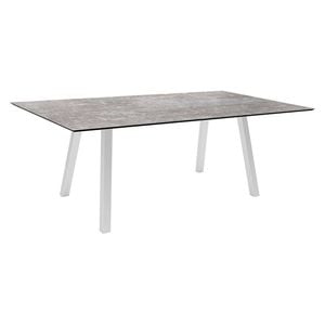 Stern Interno Gartentisch 180x100cm Edelstahl Vierkantrohr/Silverstar 2.0