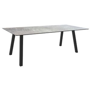 Stern Interno Gartentisch 220x100cm Aluminium Vierkantrohr/Silverstar 2.0
