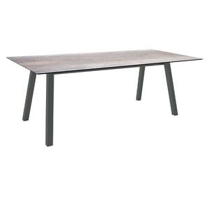 Stern Interno Gartentisch 220x100cm Aluminium Vierkantrohr/Silverstar 2.0