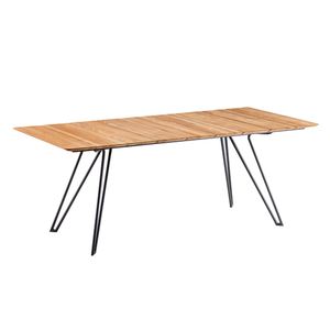Niehoff Varano Gartentisch 195,5x95cm Stahl/Teak