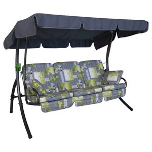 Angerer Comfort Hollywoodschaukel Stahl Design Bambus