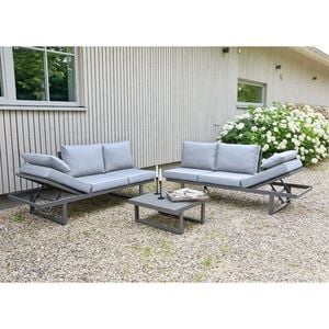 LC Garden Bondino Lounge-Gruppe 3-tlg. Tisch 70cm