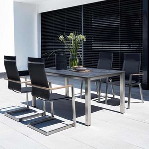 Kettler Sense/Cubic Gartenmöbelset 5-tlg. Tisch 160x95cm