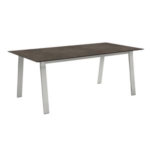Musterring Belgien Gartentisch 200x95cm Edelstahl/HPL