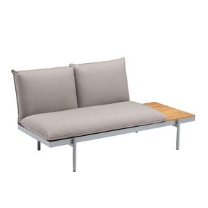 Kettler Straight Endmodul Rechts Aluminium/Teak/Olefin