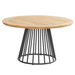 4Seasons Ambassador Gartentisch Ø130cm Teak/Edelstahl