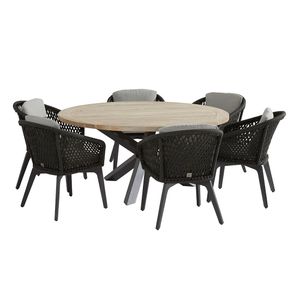 4Seasons Belize Gartenmöbel-Set 7-tlg. mit Tisch Ø160cm