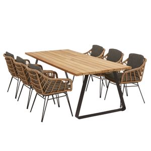 4Seasons Cottage Gartenmöbelset 7-tlg. mit Tisch 240x100cm