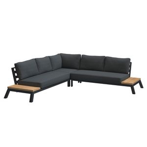 4Seasons Empire Ecklounge Aluminium/Teak