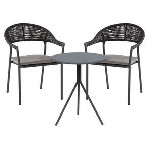 4Seasons Sienna Gartenmöbelset 3-tlg. mit Tisch Ø65cm