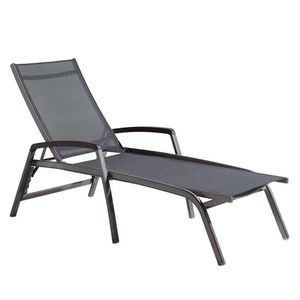 Sieger Bodega Stapelliege rollbar Aluminium/Textilene