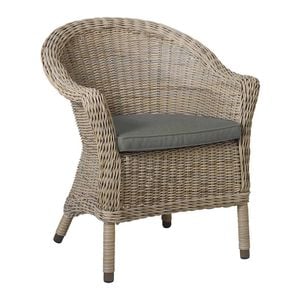 4Seasons Chester Diningsessel Aluminium/Geflecht inkl. Kissen