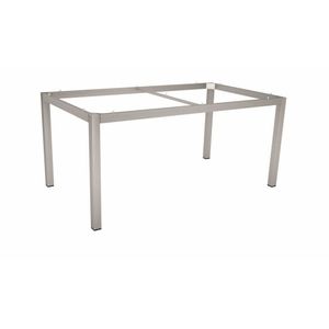 Stern Gartentisch-Gestell 130x80cm Edelstahl Vierkantrohr