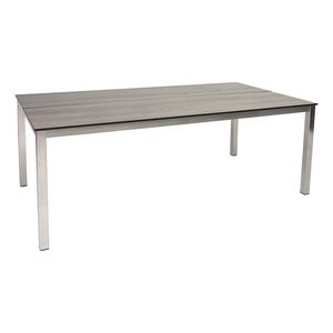 Stern Gartentisch 250x100 cm Edelstahl/Silverstar
