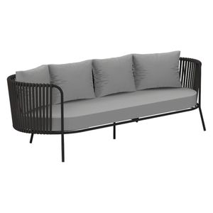 Vermobil Daisy 3-Sitzer Loungesofa Stahl/Rope