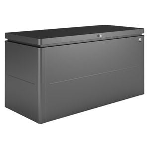 Biohort Loungebox Gartenbox 160 160x70x83,5 cm Dunkelgrau Metallic