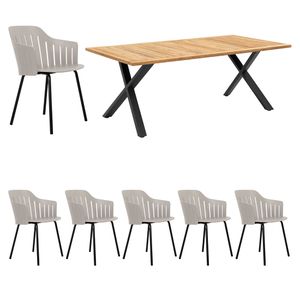 Cane-Line Choice Gartenmöbelset 7-tlg. mit Tisch 200x100cm