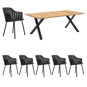 Cane-Line Choice Gartenmöbelset 7-tlg. mit Tisch 200x100cm