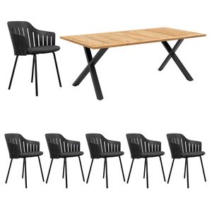 Cane-Line Choice Gartenmöbelset 7-tlg.+Tisch 200x100cm