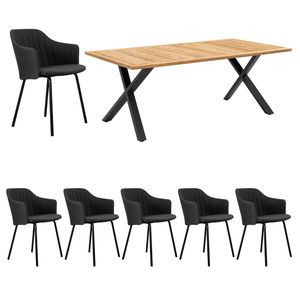 Cane-Line Choice Gartenmöbelset 7-tlg.+Tisch 200x100cm