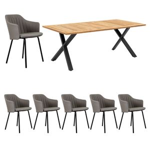 Cane-Line Choice Gartenmöbelset 7-tlg.+Tisch 200x100cm