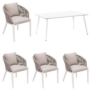 OUTLIV. Ciff Gartenmöbelset 5-tlg. Tisch 170x100cm