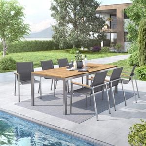 OUTLIV. Rimini Gartenmöbelset 7-tlg. Tisch 220x100cm