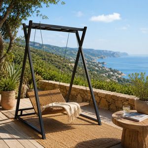 MBM Heaven Swing Gartenliege Aluminium/Mirotex-Geflecht