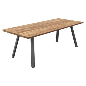 OUTLIV. Negara Gartentisch Edelstahl/Teak recycelt
