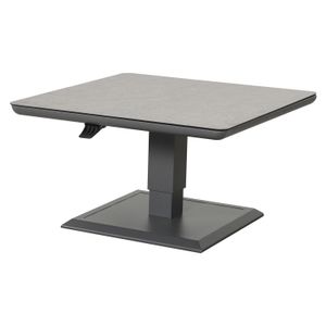 OUTLIV. Allround Lifttisch 90x90cm Aluminium/Glaskeramik