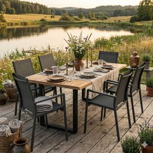 Stern New Levanto Gartenmöbel-Set L (6 Plätze) mit OUTLIV. Tisch 200x100 cm